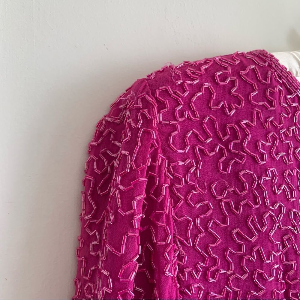 VINTAGE SILK DRESS - Picture 7 of 16